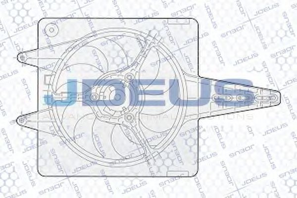 JDEUS EV02303 Вентилятор системы охлаждения двигателя JDEUS 