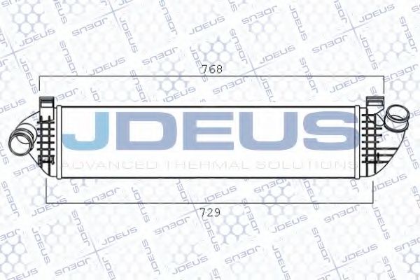 JDEUS 831M09A Интеркулер для VOLVO C70