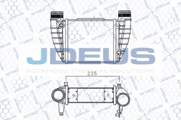 JDEUS 801M29A Интеркулер для SEAT EXEO
