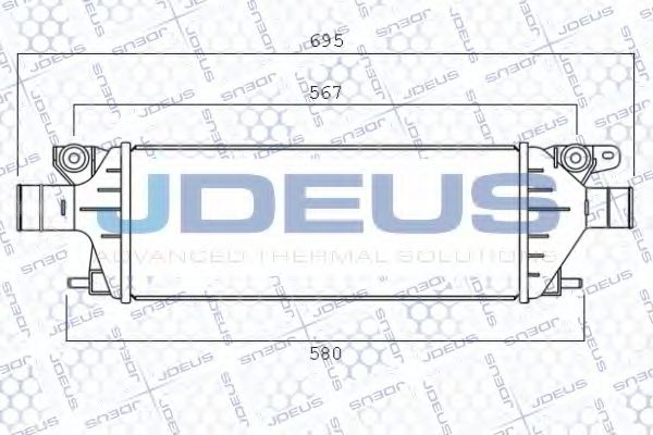 JDEUS 842M22A Интеркулер для SUZUKI