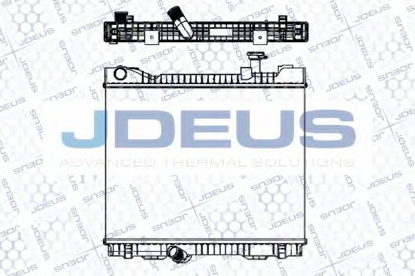 JDEUS 019M40 Радиатор охлаждения двигателя JDEUS для RENAULT TRUCKS