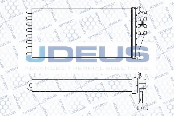 JDEUS 221M42 Радиатор печки для PEUGEOT 3008