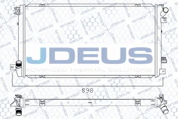 JDEUS 023M89A Радиатор охлаждения двигателя JDEUS для RENAULT
