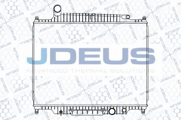 JDEUS 002M27 Радиатор охлаждения двигателя JDEUS 