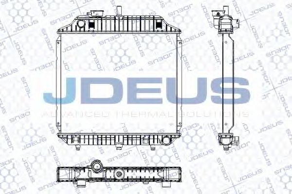 JDEUS RA0170511 Радиатор охлаждения двигателя для MERCEDES-BENZ 100