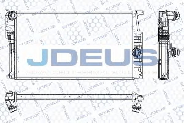 JDEUS RA0050770 Радиатор охлаждения двигателя для BMW I3