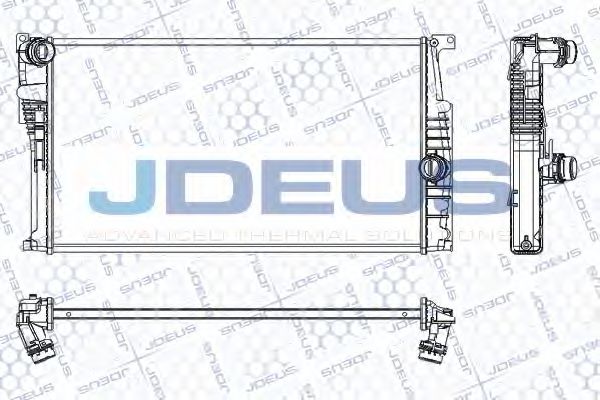 JDEUS RA0050790 Радиатор охлаждения двигателя для BMW I3