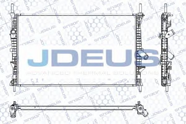 JDEUS RA0121250 Радиатор охлаждения двигателя для FORD TOURNEO CUSTOM