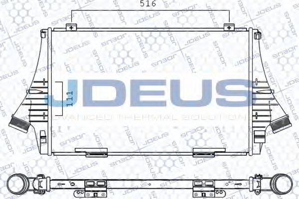 JDEUS 820M63A Интеркулер для CADILLAC