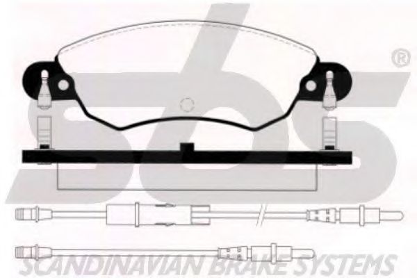 sbs 1501221943 Тормозные колодки SBS для CITROEN