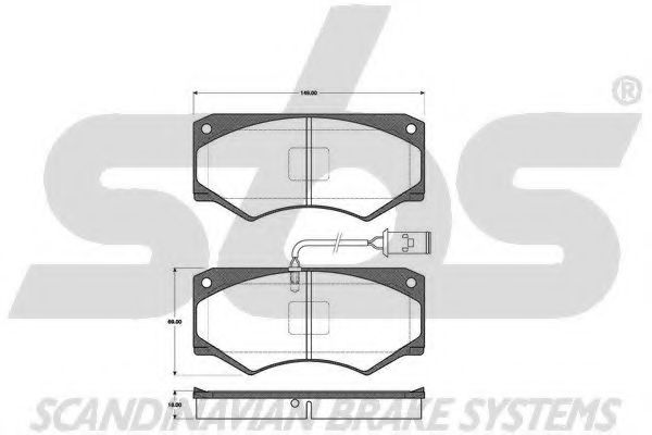 sbs 1501222342 Тормозные колодки SBS для IVECO