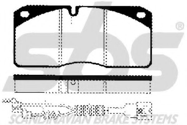 sbs 1501222360 Комплект тормозных колодок, дисковый тормоз 