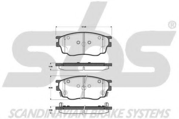 sbs 1501223244 Тормозные колодки SBS для VOLVO