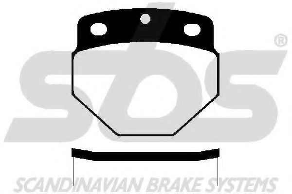 sbs 1501224817 Комплект тормозных колодок, дисковый тормоз 