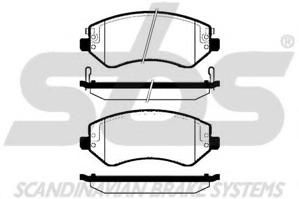 sbs 1501229318 Тормозные колодки SBS для JEEP