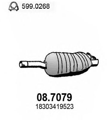 ASSO 087079 Глушитель выхлопных газов для BMW X3