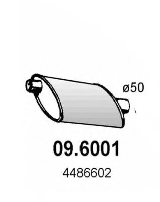 ASSO 096001 Глушитель выхлопных газов для CHRYSLER