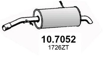 ASSO 107052 Глушитель выхлопных газов для CITROEN