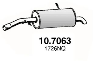 ASSO 107063 Глушитель выхлопных газов для CITROEN