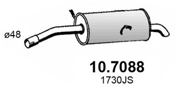ASSO 107088 Глушитель выхлопных газов для CITROEN