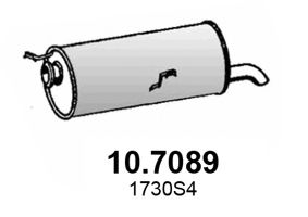 ASSO 107089 Глушитель выхлопных газов для CITROEN