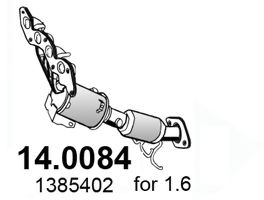 ASSO 140084 Катализатор для VOLVO