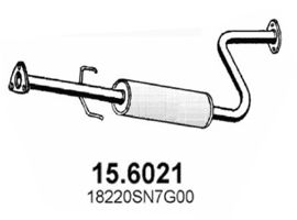 ASSO 156021 Глушитель выхлопных газов для ROVER