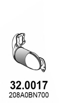 ASSO 320017 Катализатор для NISSAN (Ниссан)