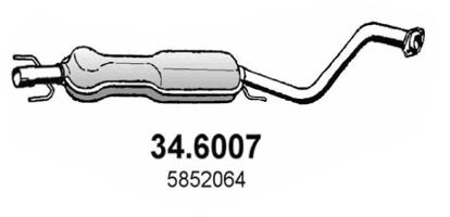 ASSO 346007 Глушитель выхлопных газов для OPEL
