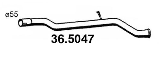 ASSO 365047 Труба выхлопного газа ASSO 365047 Труба выхлопного газа