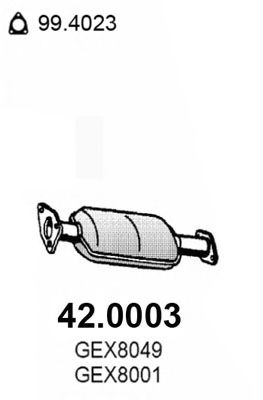 ASSO 420003 Катализатор для ROVER