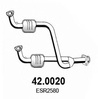 ASSO 420020 Катализатор для LAND ROVER