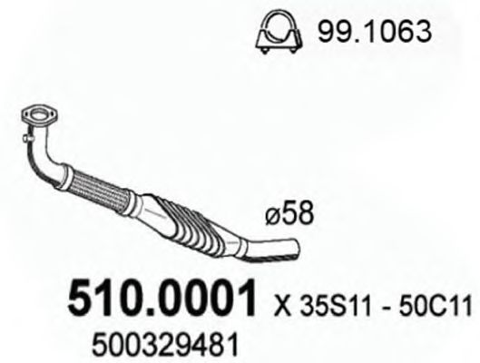 ASSO 5100001 Катализатор для IVECO