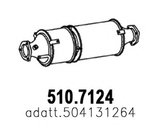 ASSO 5107124 Глушитель выхлопных газов для IVECO