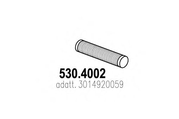 ASSO 5304002 Гофра глушителя для NEOPLAN