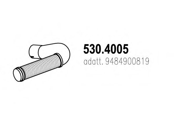 ASSO 5304005 Гофра глушителя для MERCEDES-BENZ ACTROS