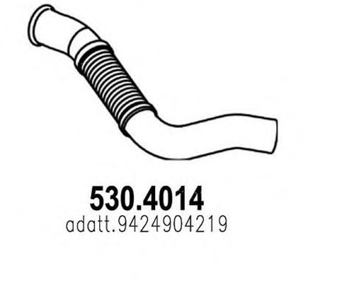 ASSO 5304014 Гофра глушителя для MERCEDES-BENZ