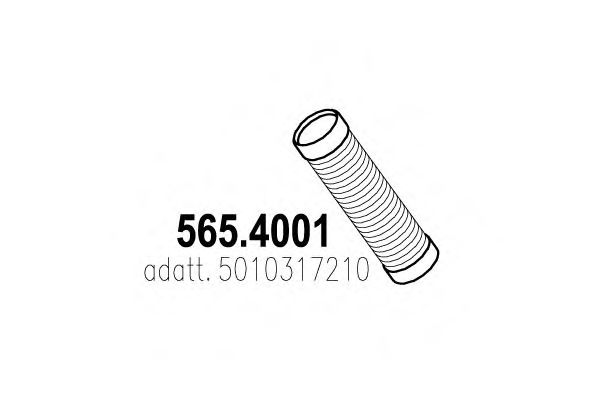 ASSO 5654001 Гофра глушителя для RENAULT TRUCKS