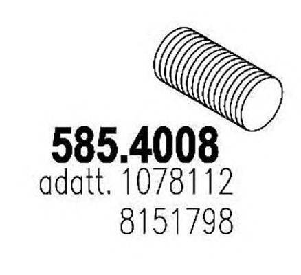 ASSO 5854008 Гофра глушителя для RENAULT TRUCKS