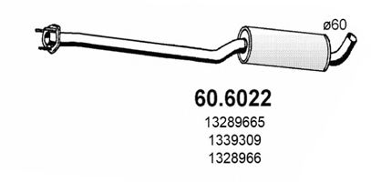 ASSO 606022 Глушитель выхлопных газов для VOLVO 940 2 (944)