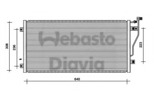 WEBASTO 82D0225008A Радиатор кондиционера WEBASTO 
