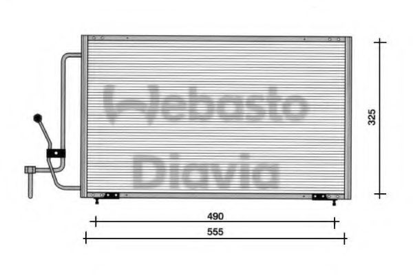 WEBASTO 82D0225055A Радиатор кондиционера WEBASTO 