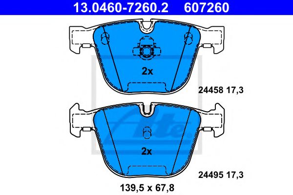 ATE 13046072602 Тормозные колодки ATE для BMW X5