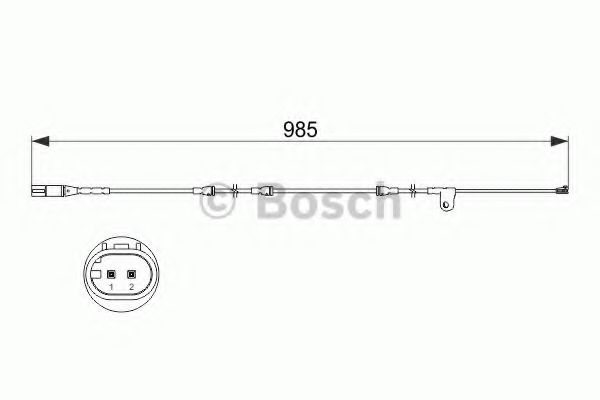 BOSCH 1987473520 Тормозные колодки BOSCH для BMW X6