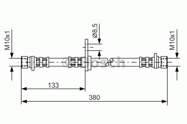 BOSCH 1987476109 Тормозной шланг 