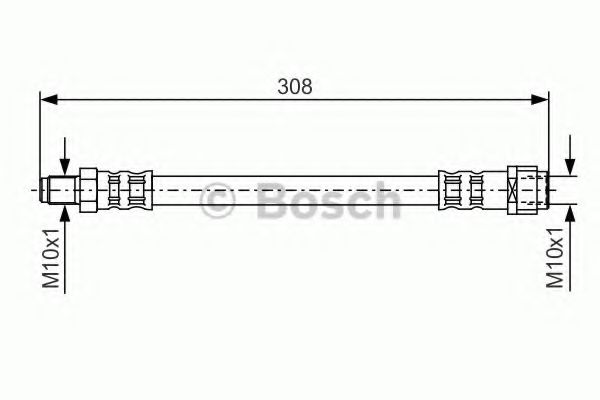 BOSCH 1987476427 Тормозной шланг для MERCEDES-BENZ CLC-CLASS