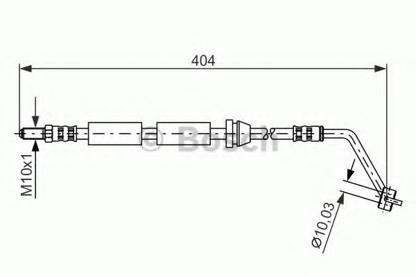 BOSCH 1987476617 Тормозной шланг BOSCH 1987476617 Тормозной шланг