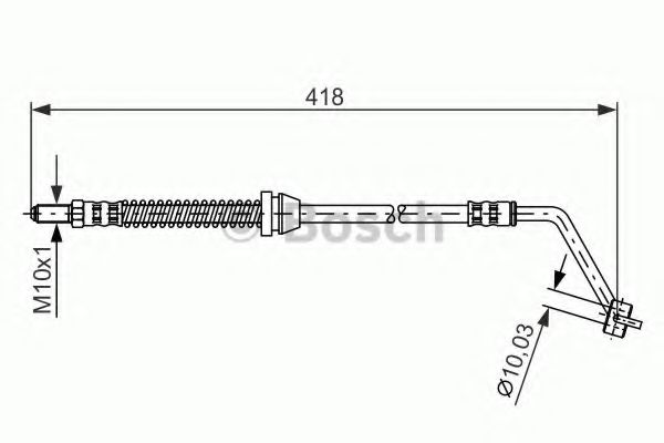 BOSCH 1987476620 Тормозной шланг BOSCH 1987476620 Тормозной шланг