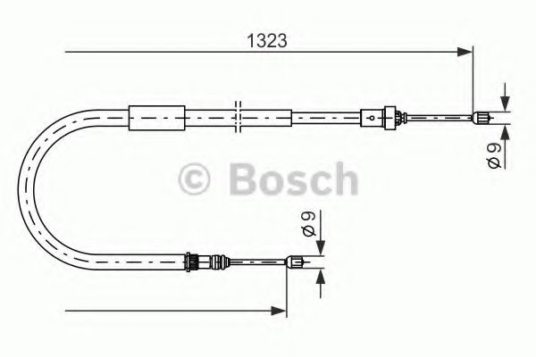 BOSCH 1987477964 Трос, стояночная тормозная система  BOSCH 1987477964 Трос, стояночная тормозная система