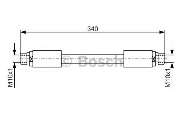 BOSCH 1987481301 Тормозной шланг  BOSCH 1987481301 Тормозной шланг
